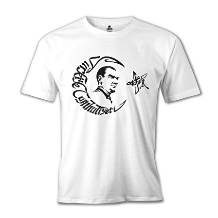 TC Atatürk Beyaz Erkek Tshirt