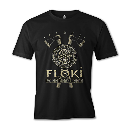 Vikings - Floki Siyah Erkek Tshirt