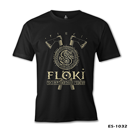 Vikings - Floki Siyah Erkek Tshirt
