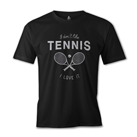 Tenis - Love It Siyah Erkek Tshirt