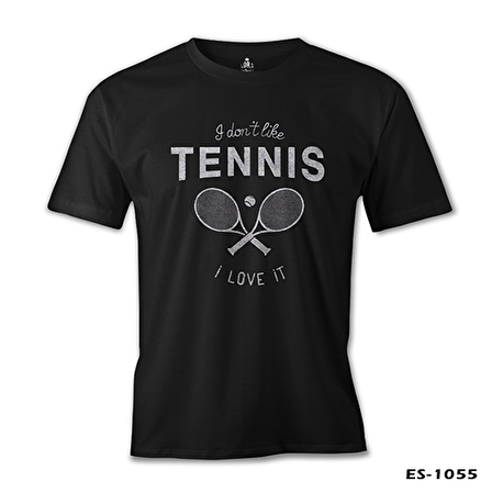 Tenis - Love It Siyah Erkek Tshirt