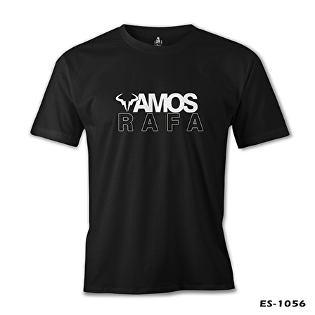 Tenis - Vamos Rafa Siyah Erkek Tshirt