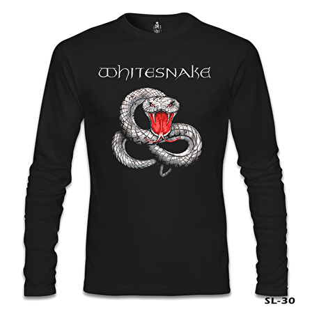 Whitesnake - Snake Siyah Erkek Sweatshirt