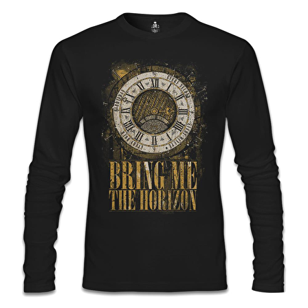 Bring me the Horizon - Clock Siyah Erkek Sweatshirt