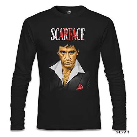 Scarface Siyah Erkek Sweatshirt