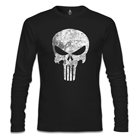 Punisher  Siyah Erkek Sweatshirt
