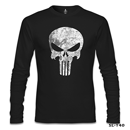 Punisher  Siyah Erkek Sweatshirt
