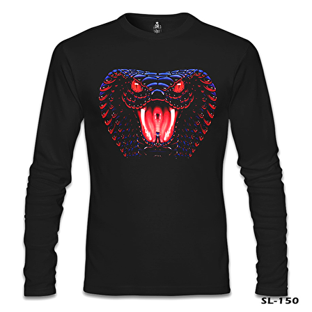 Yılan Siyah Erkek Sweatshirt
