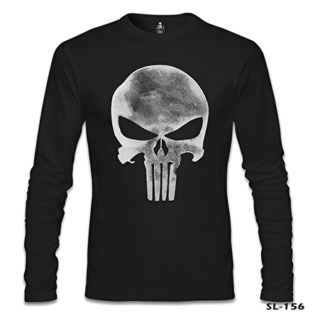 Punisher - Logo Siyah Erkek Sweatshirt