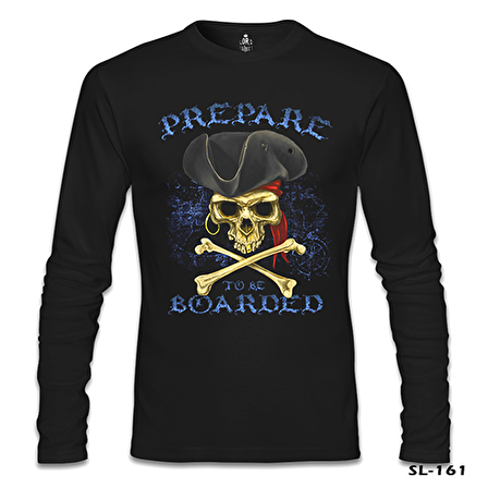 All Seas Pirate Kurukafa Siyah Erkek Sweatshirt
