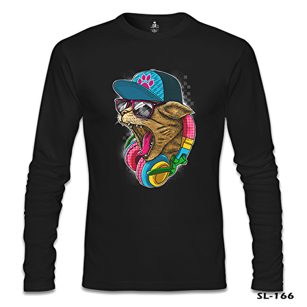 Catphone Müzik  Siyah Erkek Sweatshirt
