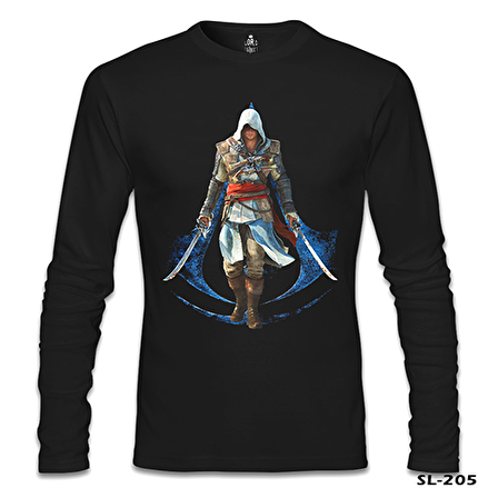 Assassin's Creed 6 Siyah Erkek Sweatshirt