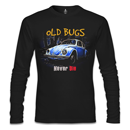 Old Bugs Siyah Erkek Sweatshirt