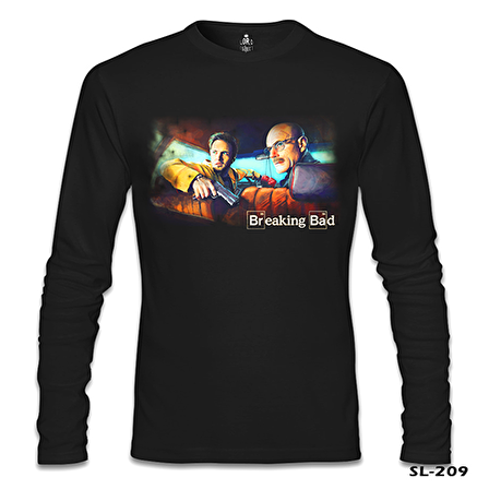 Breaking Bad - In the Car Siyah Erkek Sweatshirt