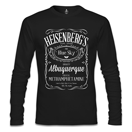 Breaking Bad - Heisenberg's Siyah Erkek Sweatshirt