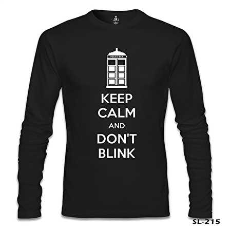 Doctor Who - Don't Blink Siyah Erkek Sweatshirt