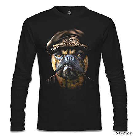 Dog the Police Siyah Erkek Sweatshirt