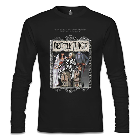 Beetle Juice Siyah Erkek Sweatshirt