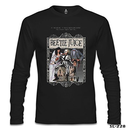 Beetle Juice Siyah Erkek Sweatshirt