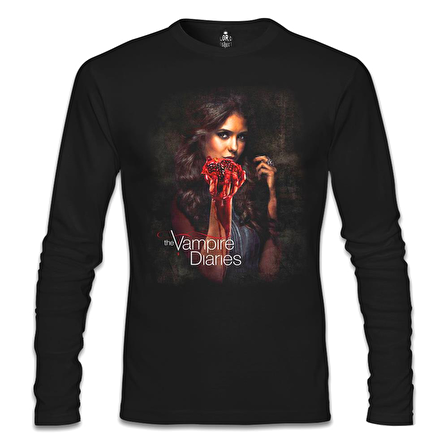 Vampire Diaries Siyah Erkek Sweatshirt