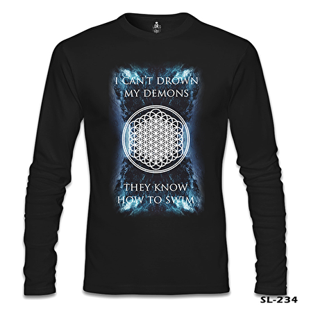 Bring me the Horizon - My Demons Siyah Erkek Sweatshirt