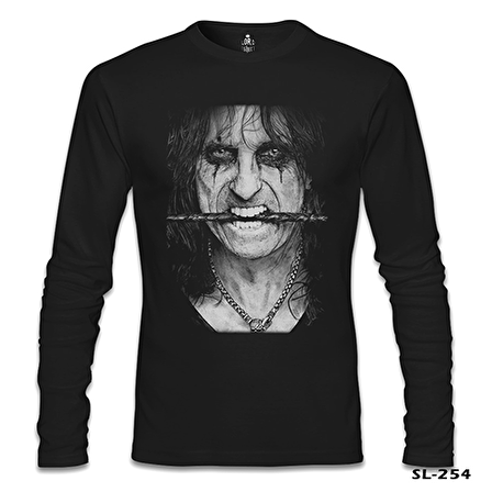 Alice Cooper Siyah Erkek Sweatshirt