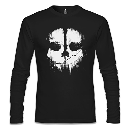 Call of Duty - Skull Siyah Erkek Sweatshirt
