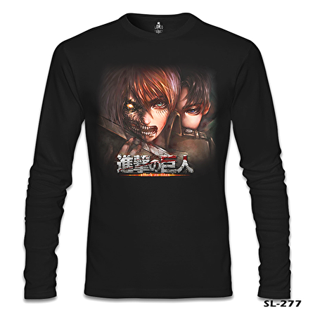 Attack on Titan Siyah Erkek Sweatshirt
