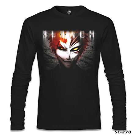 Bleach Siyah Erkek Sweatshirt
