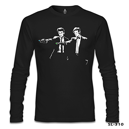 Doctor Who - Timefiction Siyah Erkek Sweatshirt