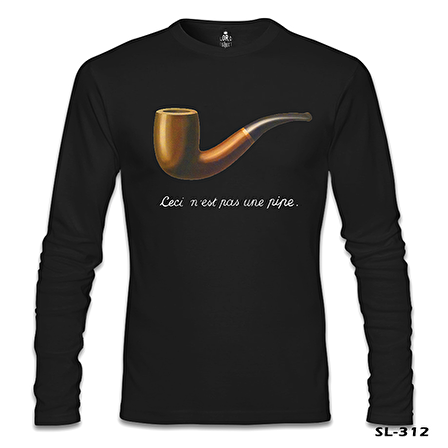 C'est ne pas Une Pipe Siyah Erkek Sweatshirt
