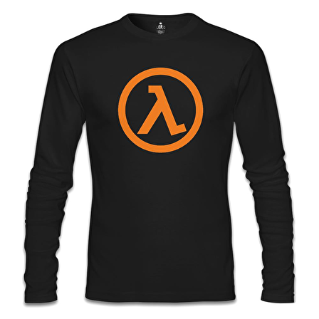 Half Life - Logo Siyah Erkek Sweatshirt