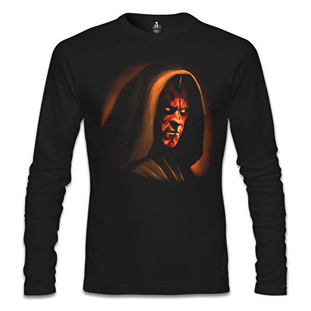 Darth Maul Siyah Erkek Sweatshirt