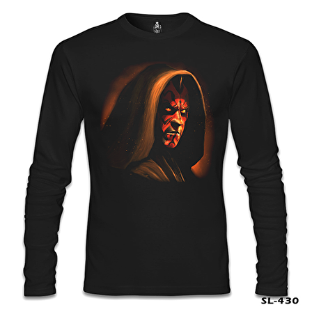 Darth Maul Siyah Erkek Sweatshirt