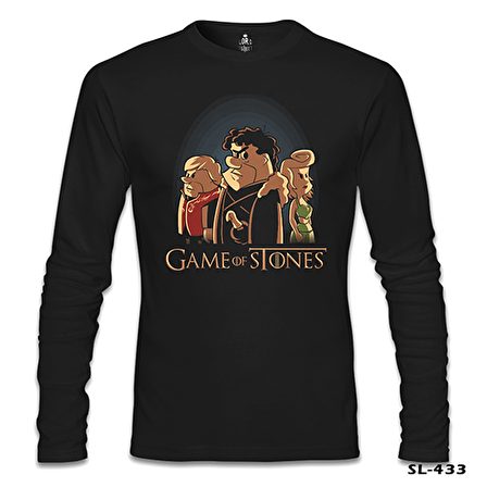 Game of Stones Siyah Erkek Sweatshirt