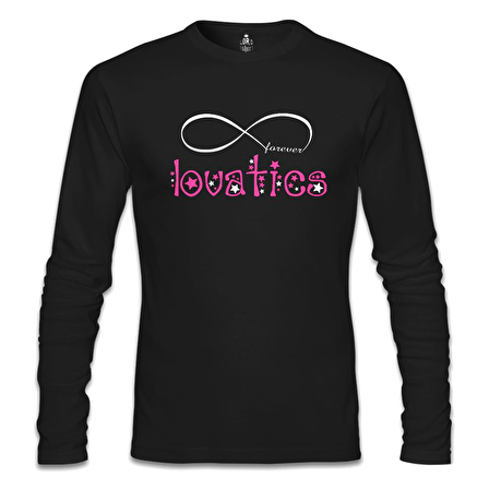 Demi Lovato - Lovatics Siyah Erkek Sweatshirt