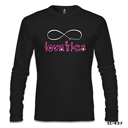 Demi Lovato - Lovatics Siyah Erkek Sweatshirt