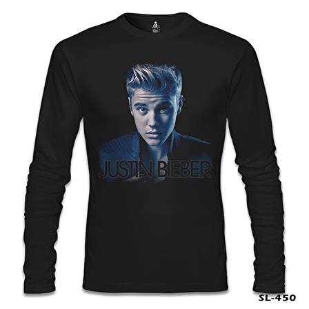 Justin Bieber 2 Siyah Erkek Sweatshirt