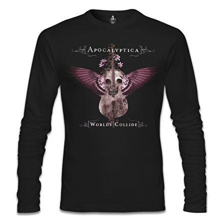 Apocalyptica - Worlds Collide Siyah Erkek Sweatshirt