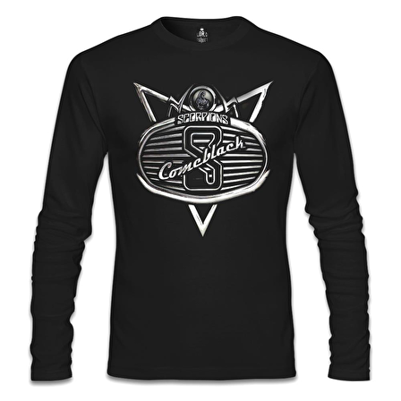 Scorpions - Come Black Siyah Erkek Sweatshirt