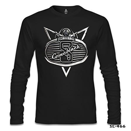 Scorpions - Come Black Siyah Erkek Sweatshirt