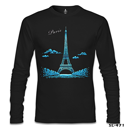 Parisian Siyah Erkek Sweatshirt