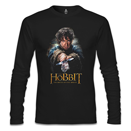 Hobbit - The Battle of Five Armies Siyah Erkek Sweatshirt