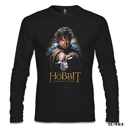 Hobbit - The Battle of Five Armies Siyah Erkek Sweatshirt