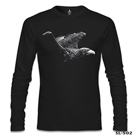 Kartal Siyah Erkek Sweatshirt