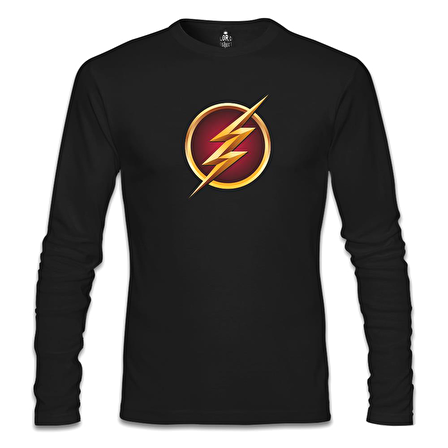 Flash Siyah Erkek Sweatshirt