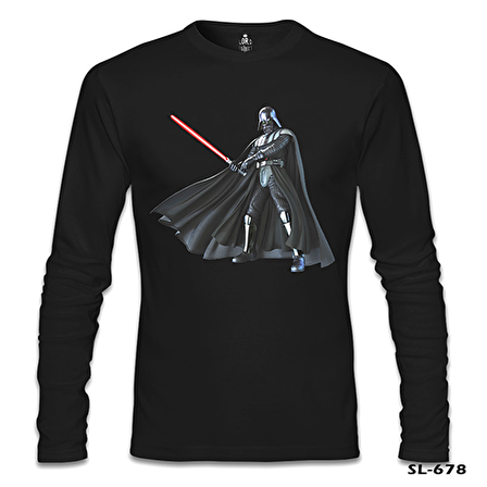 Star Wars - Darth Vader Lightsaber Siyah Erkek Sweatshirt