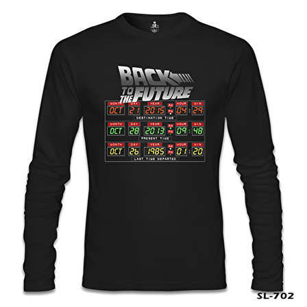 Back to the Future - 21.10.2015 Siyah Erkek Sweatshirt