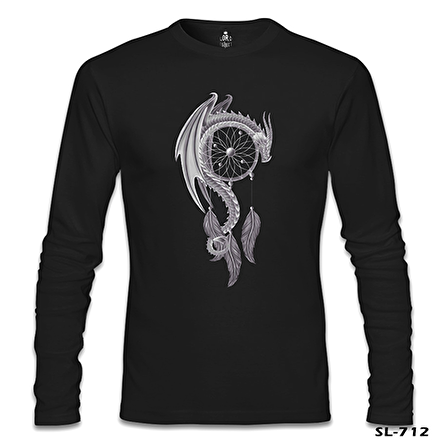Dreamcatcher - Düş Kapanı Siyah Erkek Sweatshirt