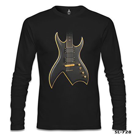 Gitar Siyah Erkek Sweatshirt